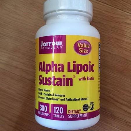 Jarrow Formulas Alpha Lipoic Acid Blood Sugar Formulas - Blood Sugar, Alpha Lipoic Acid, Antioxidants, Supplements