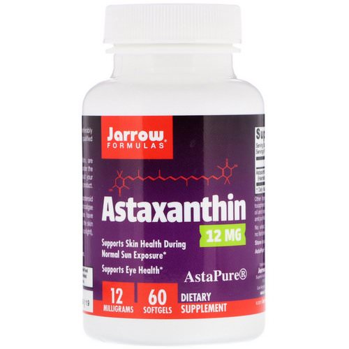 Jarrow Formulas, Astaxanthin, 12 mg, 60 Softgels Review
