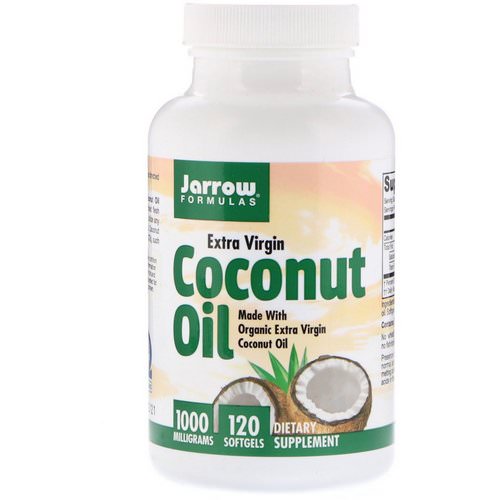 Jarrow Formulas, Coconut Oil, Extra Virgin, 1,000 mg, 120 Softgels Review