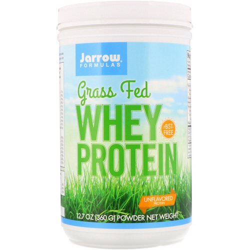 Jarrow Formulas, Grass Fed Whey Protein, Unflavored, 12.7 oz (360 g) Review
