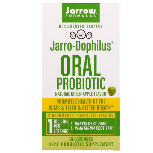 Jarrow Formulas, Jarro-Dophilus Oral Probiotic, 1 Billion, Natural Green Apple Flavor, 30 Lozenges Review