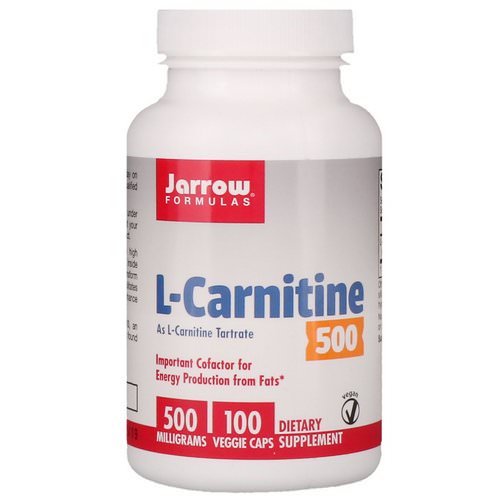 Jarrow Formulas, L-Carnitine 500, 500 mg, 100 Veggie Caps Review