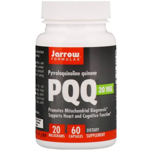 Jarrow Formulas, PQQ (Pyrroloquinoline Quinone), 20 mg, 60 Capsules Review