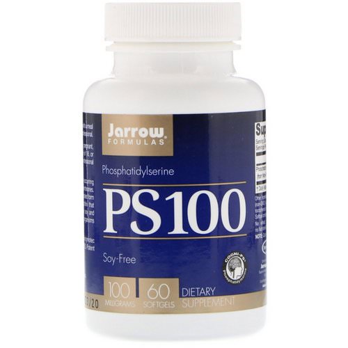 Jarrow Formulas, PS100, Phosphatidylserine, 100 mg, 60 Softgels Review