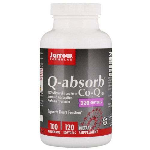 Jarrow Formulas, Q-absorb Co-Q10, 100 mg, 120 Softgels Review