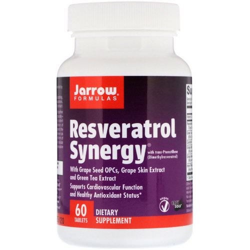 Jarrow Formulas, Resveratrol Synergy, 60 Tablets Review
