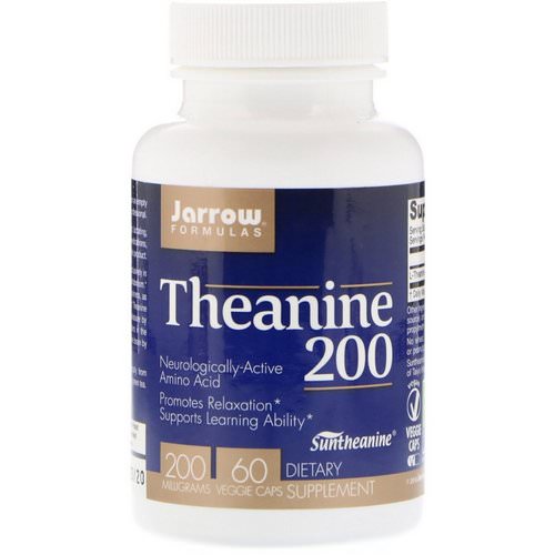 Jarrow Formulas, Theanine 200, 200 mg, 60 Veggie Caps Review