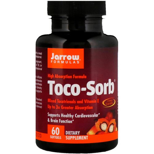 Jarrow Formulas, Toco-Sorb, Mixed Tocotrienols and Vitamin E, 60 Softgels Review