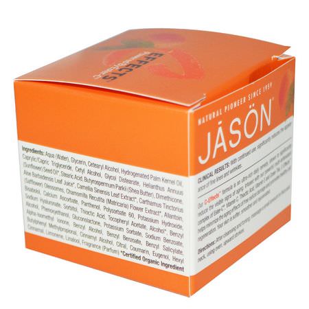 C-Vitamin, Krämer, Ansiktsfuktare, Skönhet: Jason Natural, C Effects, Creme, 2 oz (57 g)