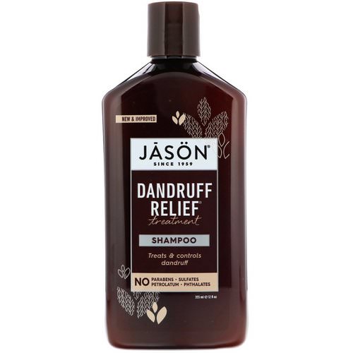 Jason Natural, Dandruff Relief Treatment Shampoo, 12 fl oz (355 ml) Review