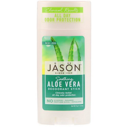 Jason Natural, Deodorant Stick, Soothing Aloe Vera, 2.5 oz (71 g) Review