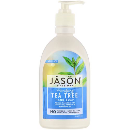 Jason Natural, Hand Soap, Purifying Tea Tree, 16 fl oz (473 ml) Review