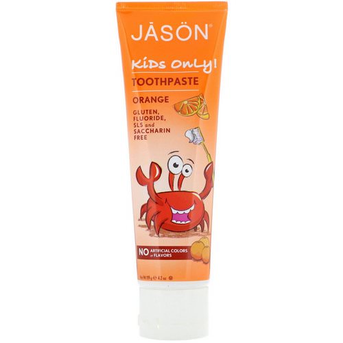 Jason Natural, Kids Only! Toothpaste, Orange, 4.2 oz (119 g) Review