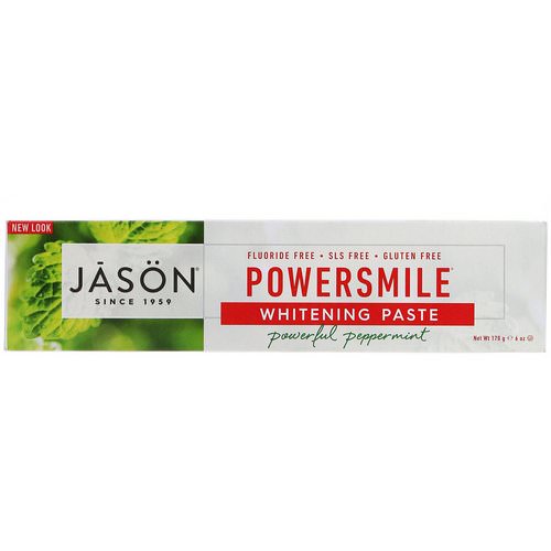 Jason Natural, PowerSmile Whitening Paste, Powerful Peppermint, 6 oz (170 g) Review