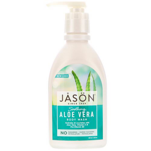 Jason Natural, Pure Natural Body Wash, Soothing Aloe Vera, 30 fl oz (887 ml) Review