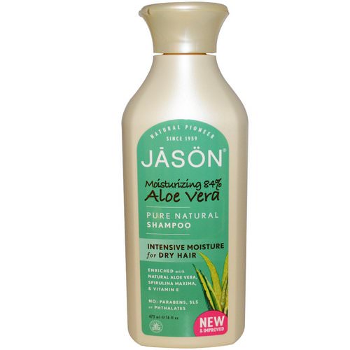Jason Natural, Pure Natural Shampoo, Aloe Vera, 16 fl oz (473 ml) Review