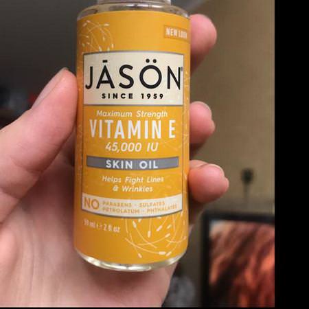 Jason Natural E-Vitaminoljor, Massagoljor, Kropp, Bad
