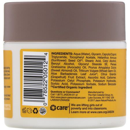 Vitamin E-Oljor, Massageoljor, Kropp, Lotion: Jason Natural, Revitalizing Vitamin E Moisturizing Creme, 5,000 IU, 4 oz (113 g)