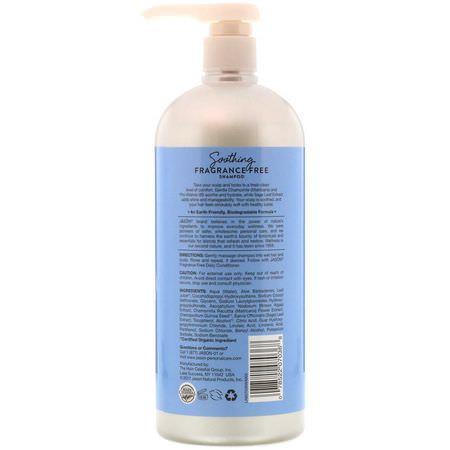 Schampo, Hårvård, Bad: Jason Natural, Soothing Shampoo, Fragrance Free, 32 fl oz (946 ml)