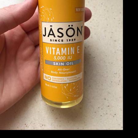 Jason Natural Vitamin E-Oljor, Massagoljor, Kropp, Bad
