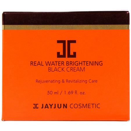 K-Beauty Moisturizers, Krämer, Ansiktsfuktare, Skönhet: Jayjun Cosmetic, Real Water Brightening Black Cream, 1.69 fl oz (50 ml)