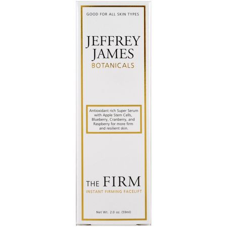 Firming, Anti-Aging, Serums, Behandlingar: Jeffrey James Botanicals, The Firm Instant Firming Facelift, 2.0 oz (59 ml)