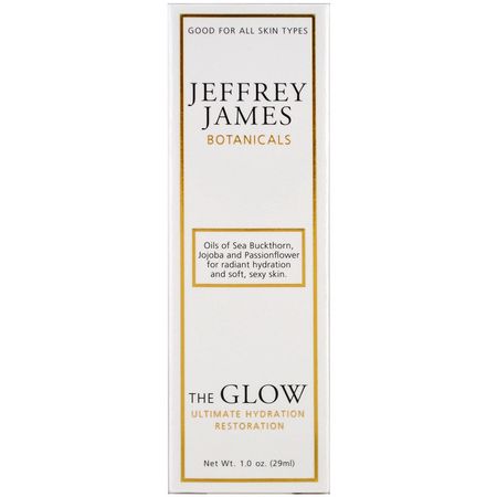 Hydrating, Serums, Behandlingar, Beauty: Jeffrey James Botanicals, The Glow Ultimate Hydration Restoration, 1.0 oz (29 ml)