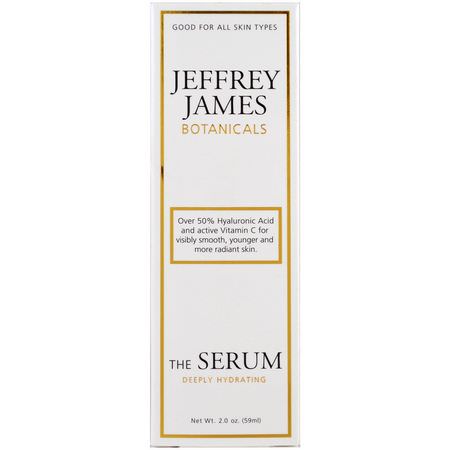 C-Vitamin Serum, Hydrering, Serum, Behandlingar: Jeffrey James Botanicals, The Serum, Deeply Hydrating, 2.0 oz (59 ml)