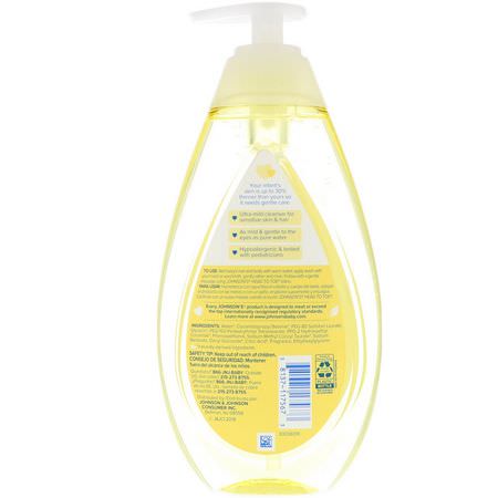 Body Wash, Allt-I-Ett-Babyschampo, Hår, Hud: Johnson & Johnson, Head-To-Toe, Wash & Shampoo, 16.9 fl oz (500 ml)