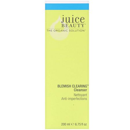Rengöringsmedel, Ansikte Tvätt, Rengöringsmedel, Hudvård: Juice Beauty, Blemish Clearing Cleanser, 6.75 fl oz (200 ml)