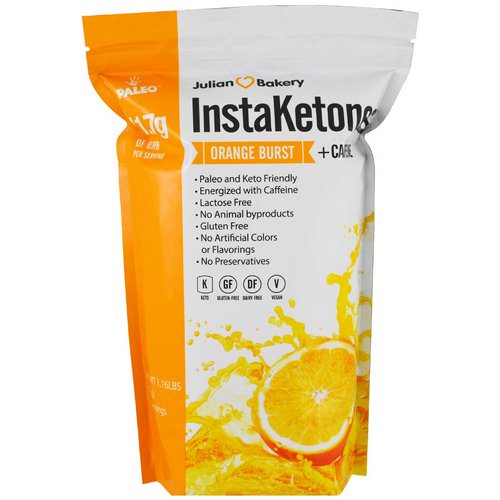 Julian Bakery, InstaKetones, Orange Burst + Caffeine, 1.16 lbs (525 g) Review