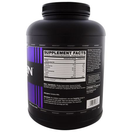 Micellar Casein Protein, Sports Nutrition: Kaged Muscle, Kasein, Micellar Casein Isolate, Vanilla Shake, 4 lbs (1.8 kg)