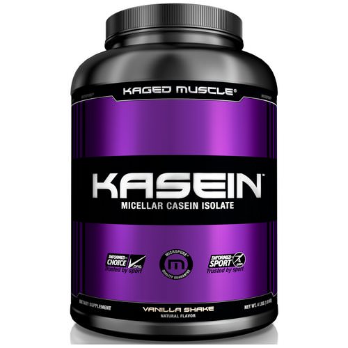 Kaged Muscle, Kasein, Micellar Casein Isolate, Vanilla Shake, 4 lbs (1.8 kg) Review