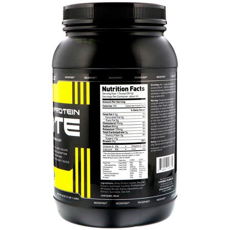 Vassleprotein, Idrottsnäring: Kaged Muscle, MicroPure Whey Protein Isolate, Vanilla, 3 lbs (1.36 kg)
