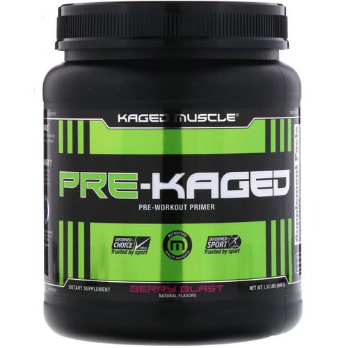 Kaged Muscle, Pre-Kaged, Pre-Workout Primer, Berry Blast, 1.33 lb (604 g) Review