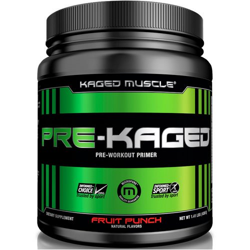Kaged Muscle, Pre-Kaged, Pre-Workout Primer, Fruit Punch, 1.41 lbs (640 g) Review