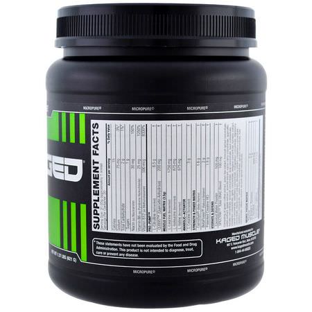 L-Citrulline, Aminosyror, Kosttillskott, Koffein: Kaged Muscle, Pre-Kaged, Pre-Workout Primer, Krisp Apple, 1.37 lbs (621 g)