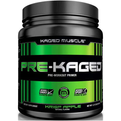 Kaged Muscle, Pre-Kaged, Pre-Workout Primer, Krisp Apple, 1.37 lbs (621 g) Review