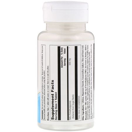 Betaine Hcl Tmg, Matsmältning, Kosttillskott: KAL, TMG, 500 mg, 120 Tablets