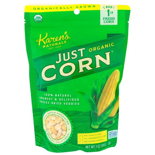 Karen's Naturals, Organic Just Corn, 3 oz (84 g) Review
