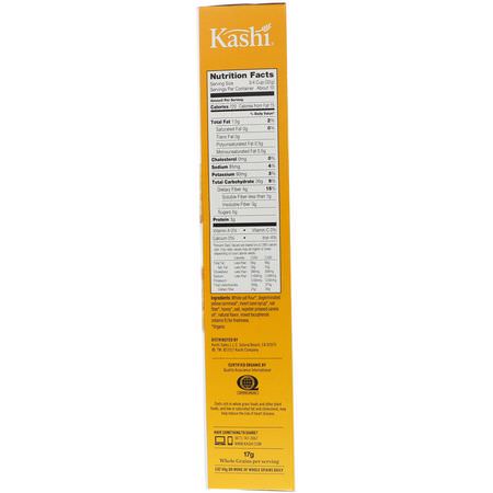 Kalla Spannmål, Frukost: Kashi, Heart to Heart Oat Cereal, Organic Honey Toasted, 12 oz (340 g)