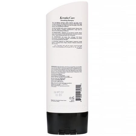 Balsam, Schampo, Hår: Keratin Complex, Keratin Care Smoothing Shampoo, 13.5 fl oz (400 ml)