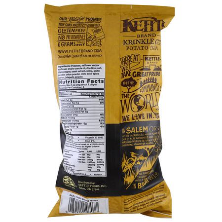 Chips, Mellanmål: Kettle Foods, Potato Chips, Salt & Fresh Ground Pepper, 5 oz (142 g)