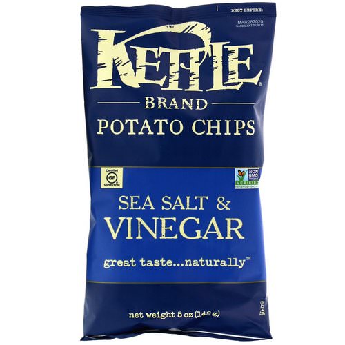 Kettle Foods, Potato Chips, Sea Salt & Vinegar, 5 oz (142 g) Review