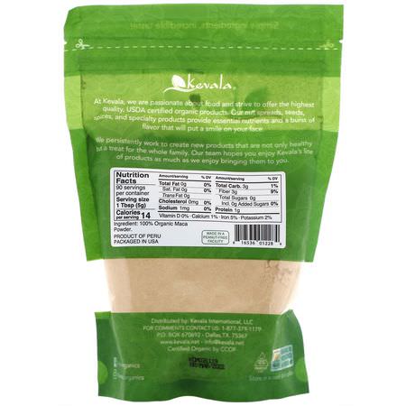 Maca, Homeopati, Örter: Kevala, Organic Raw Maca Powder, 16 oz (454 g)