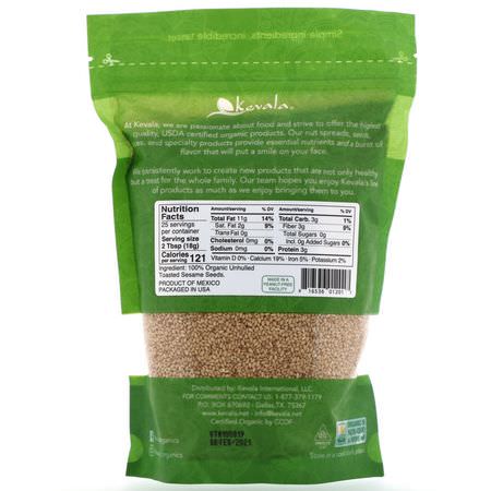 Frön, Nötter: Kevala, Organic Toasted Sesame Seeds, Unhulled, 16 oz (454 g)