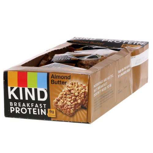 KIND Bars, Breakfast Protein, Almond Butter, 8 Pack of 2 Bars, 1.76 oz (50 g) Each Review