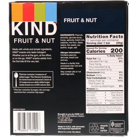 KIND Bars Nutritional Bars Snack Bars - Mellanmålstänger, Näringsstänger
