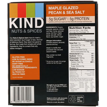 KIND Bars Nutritional Bars Snack Bars - Mellanmålstänger, Näringsstänger