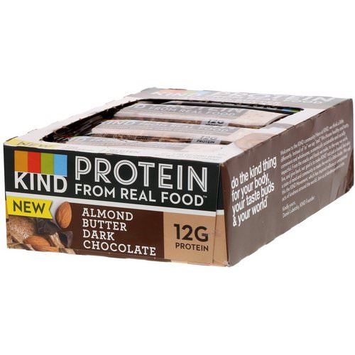 KIND Bars, Protein, Almond Butter Dark Chocolate, 12 Bars, 1.76 oz (50 g) Each Review
